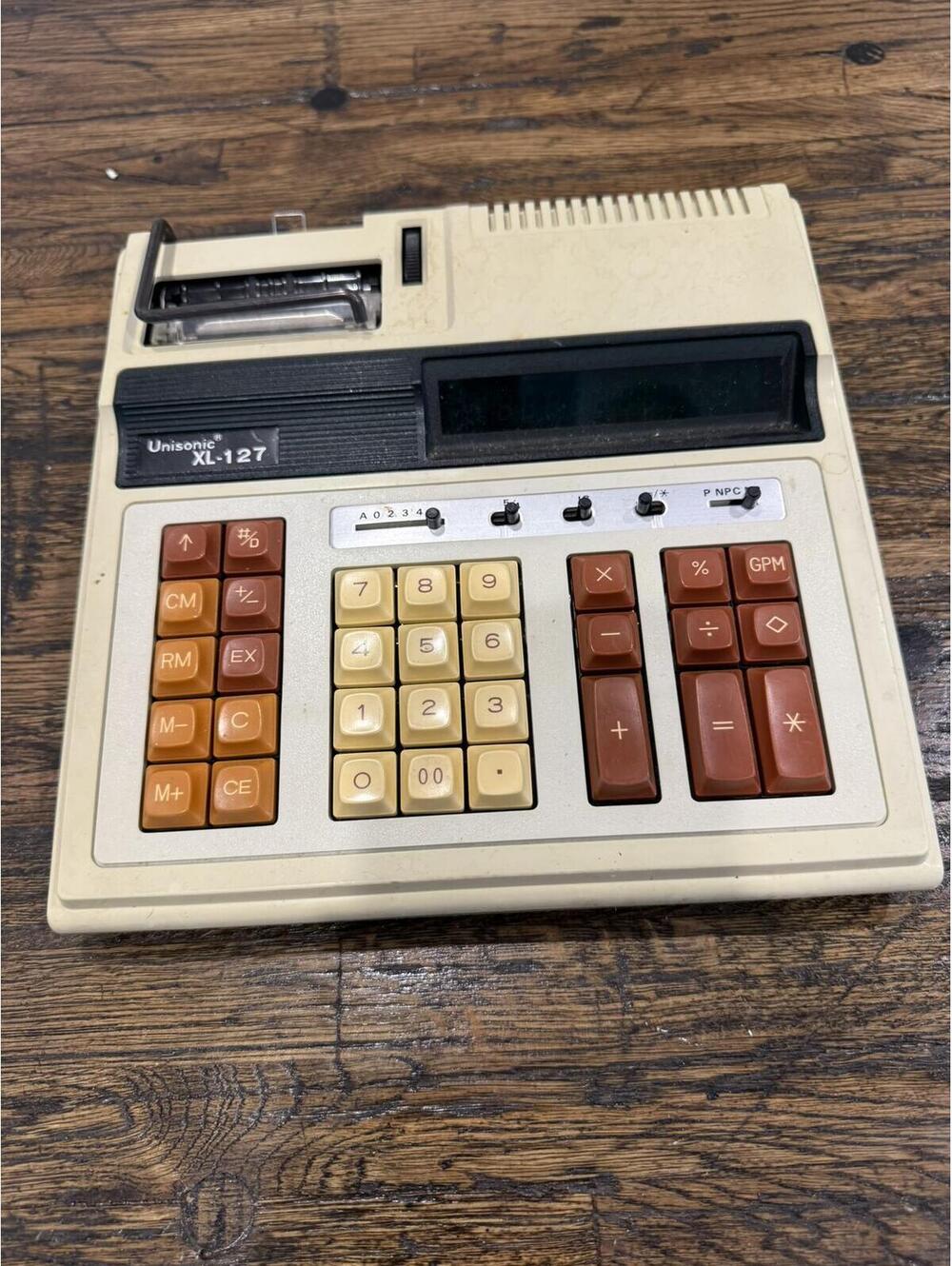 Unisonic XL-127 Vintage Printing Calculator